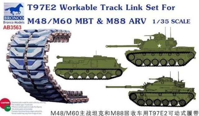 1/35 T97E2 Workable Track for M48/M60 & M88 ARV - Click Image to Close