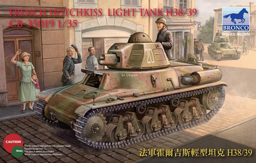 1/35 French Hotchkiss Light Tank H38/39 - Click Image to Close