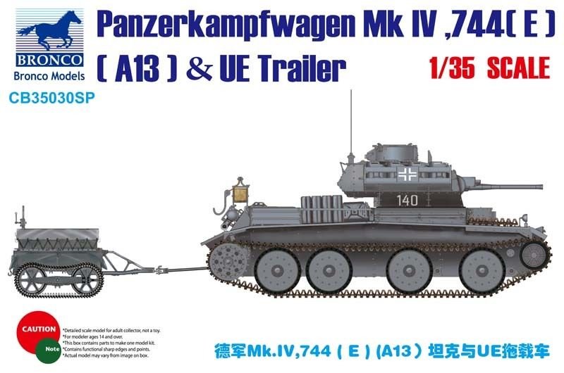 1/35 Panzerkampfwagen Mk.IV, 744(E) (A13) & UE Trailer - Click Image to Close