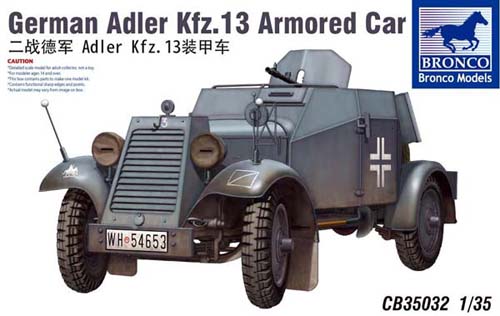 1/35 German Adler Kfz.13 Armored Car - Click Image to Close