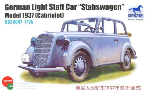 1/35 German Light Staff Car "Stabswagen" Mod.1937 (Cabriolet) - Click Image to Close