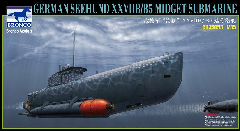 1/35 German Seehund XXVIIB/B5 Midge Submarine - Click Image to Close