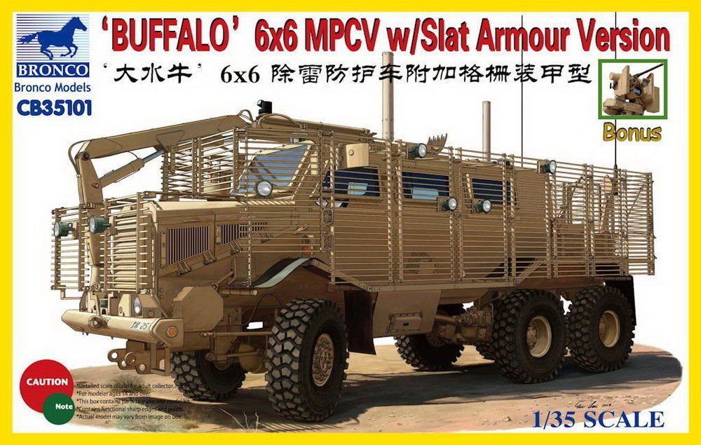 1/35 Buffalo 6x6 MPCV w/Slat Armor - Click Image to Close