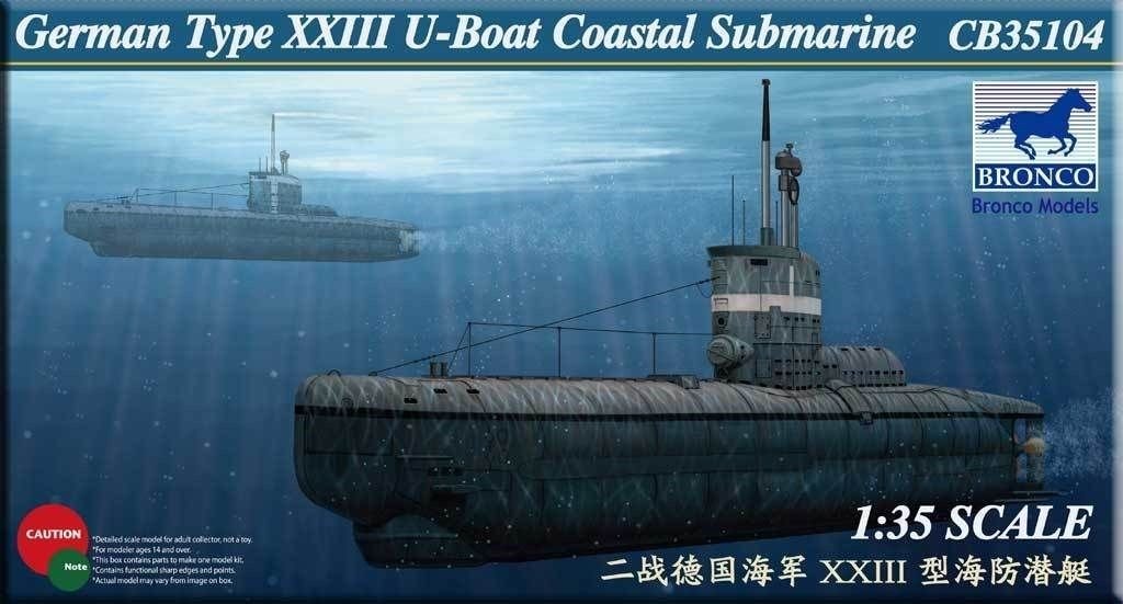 1/35 German Type XXIII U-Boat Coastal Submarine - Click Image to Close