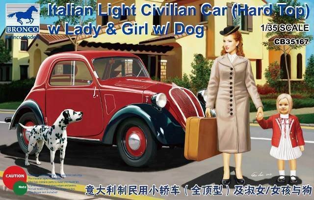 1/35 Light Civilian Car (Hard Top) w/Lady & Dog - Click Image to Close