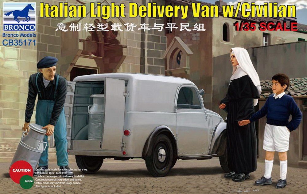 1/35 Italian Light Delivery Van w/Civilian - Click Image to Close