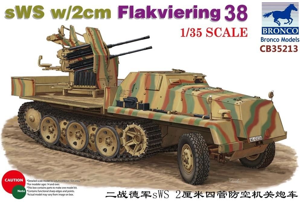 1/35 sWS w/2 cm Flakvierling 38 - Click Image to Close