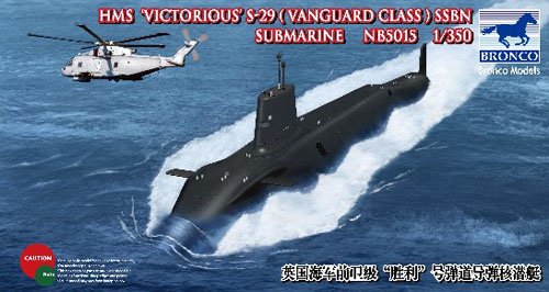 1/350 HMS "Victorious" S-29 Vanguard Class SSBN Submarine - Click Image to Close