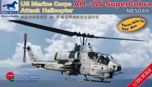 1/350 US Marine AH-1W Super Cobra (3 Kits) - Click Image to Close