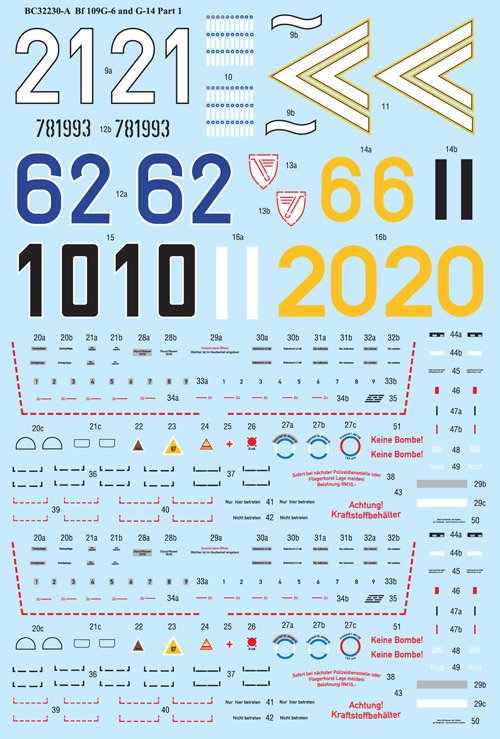 1/32 Messerschmitt Bf109G-6 and G-14 Part.1 - Click Image to Close