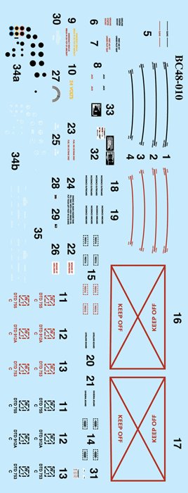 1/72 Mosquito Stencils - Click Image to Close