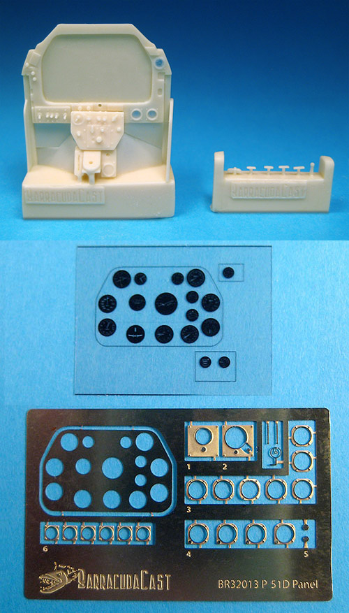 1/32 P-51D Mustang Instrument Panel - Click Image to Close