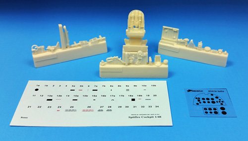 1/48 Spitfire Mk.IX Snapshot Cockpit Upgrade Set - Click Image to Close