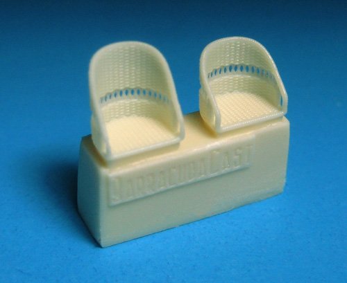 1/72 British WWI Wicker AGS Seats - No Belts - Click Image to Close