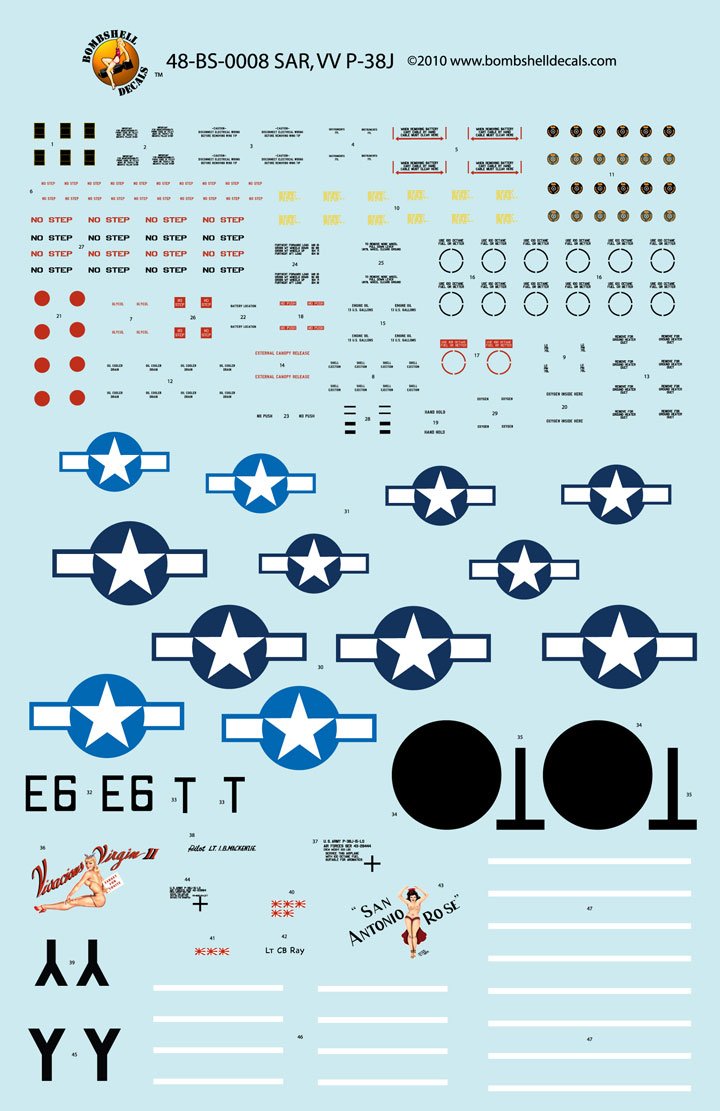 1/48 P-38 Lightnings, Wicked Women Pt.1 - Click Image to Close