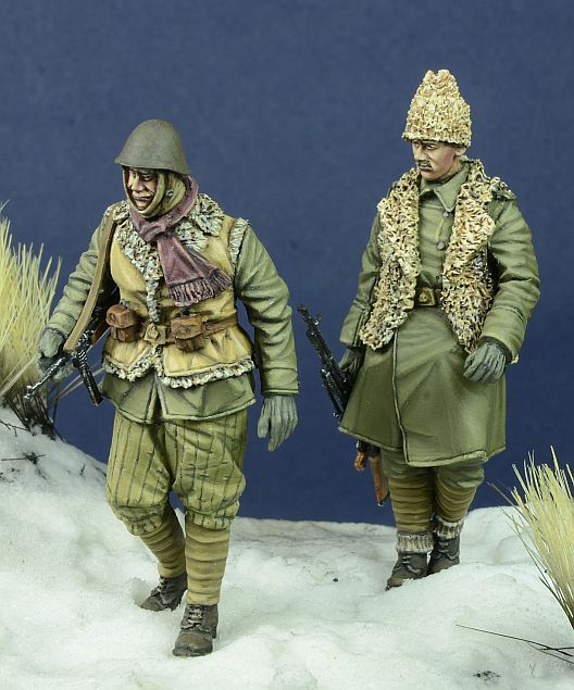 1/35 WWII Romanian Infantry Walking, Winter 1941-44 - Click Image to Close