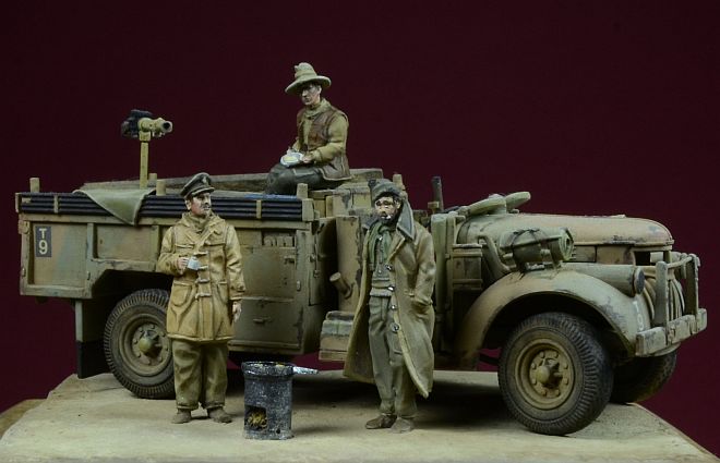 1/72 LRDG Patrol, Breakfast in the Sahara - Click Image to Close