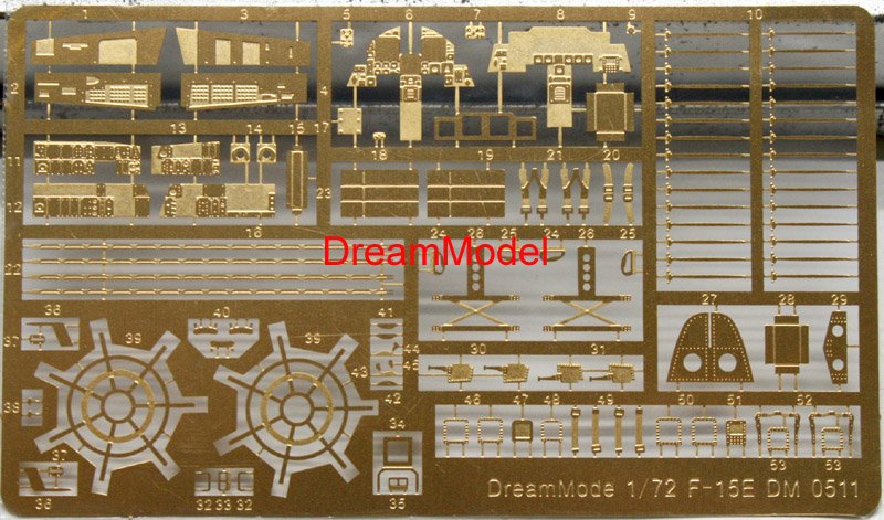 1/72 F-15E Strike Eagle Detail Up Etching Parts for Hasegawa - Click Image to Close