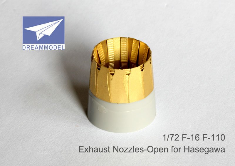 1/72 F-16, F110 Exhaust Nozzle Etching Parts for Hasegawa - Click Image to Close