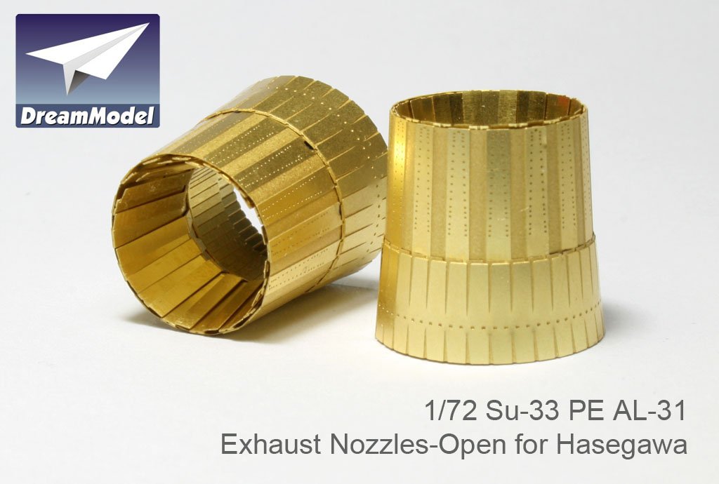 1/72 Su-33 Flanker Exhaust Nozzles Etching Parts for Hasegawa - Click Image to Close