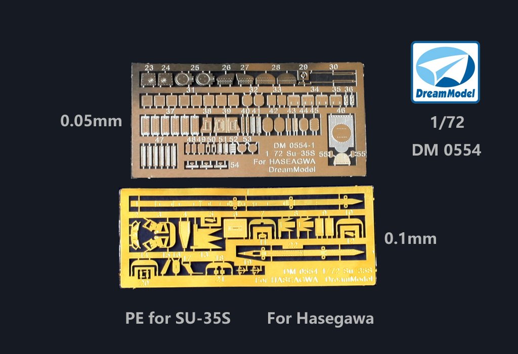 1/72 Su-35S Super Flanker Detail Up Etching Parts for Hasegawa - Click Image to Close