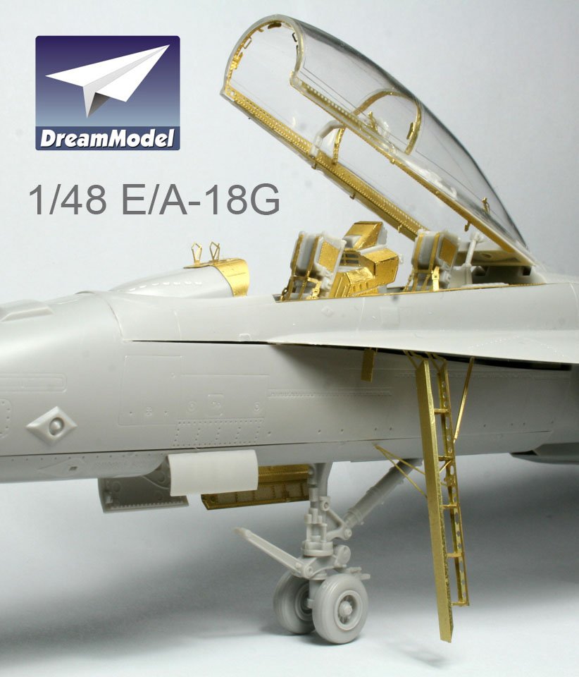 1/48 EA-18G Growler Detail Up Etching Parts for Hasegawa - Click Image to Close