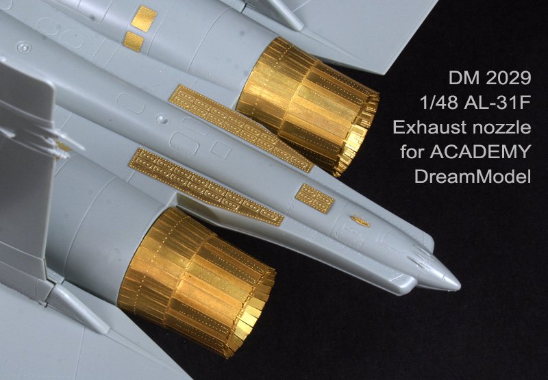 1/72 Su-27/Su-27UB/Su-30MKK Exhaust Nozzles Etching for Academy - Click Image to Close