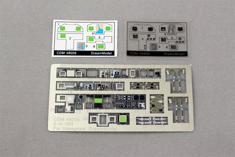 1/48 Cockpit Color Etching Parts for EA-18G Growler (Hasegawa) - Click Image to Close