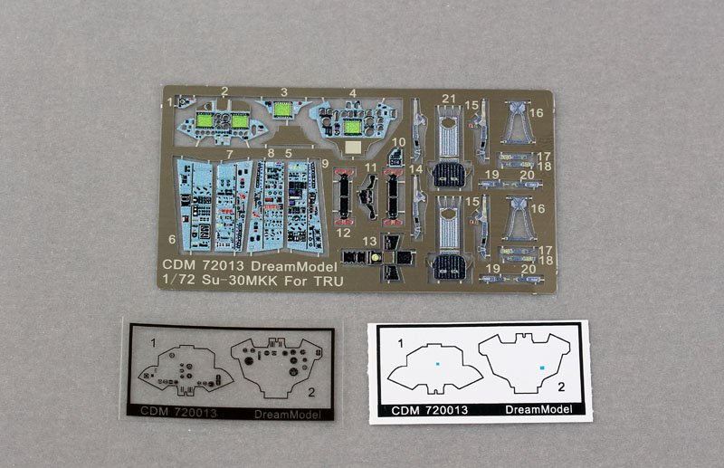 1/72 Cockpit Color Etching Parts for Su-30MKK (Trumpeter) - Click Image to Close