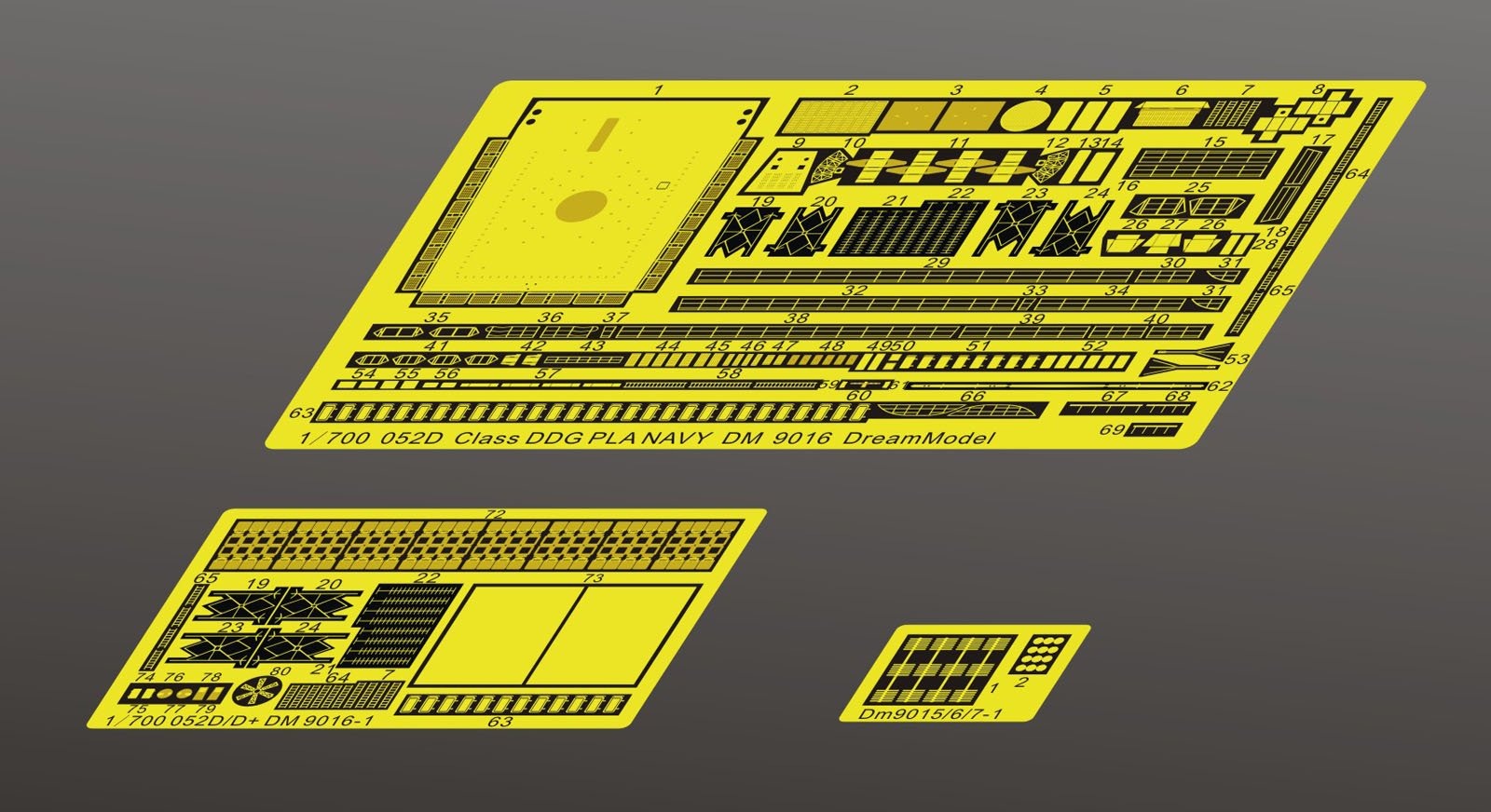 1/700 Type 052D Class Destroyer Detail Up Parts for Dream Model - Click Image to Close