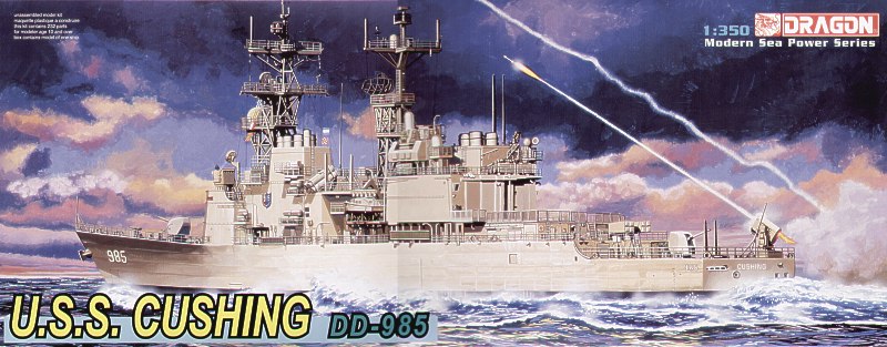 1/350 USS Destroyer DD-985 Cushing - Click Image to Close