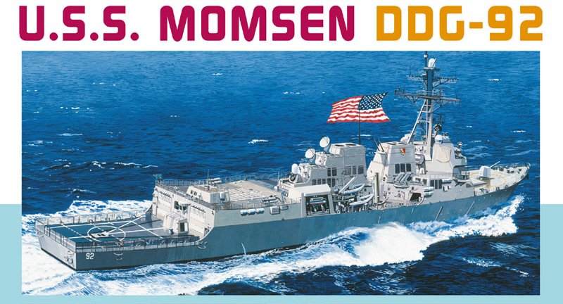 1/350 USS Destroyer DDG-92 Momsen, Arleight Burke Class - Click Image to Close