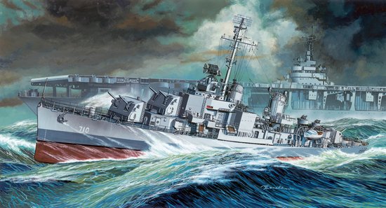 1/350 USS Destroyer DD-710 Gearing 1945, Gearing Class - Click Image to Close