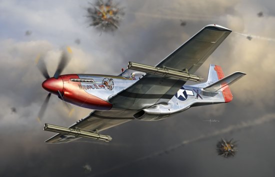 1/32 P-51K Mustang w/4.5-inch M10 Rocket Launcher - Click Image to Close