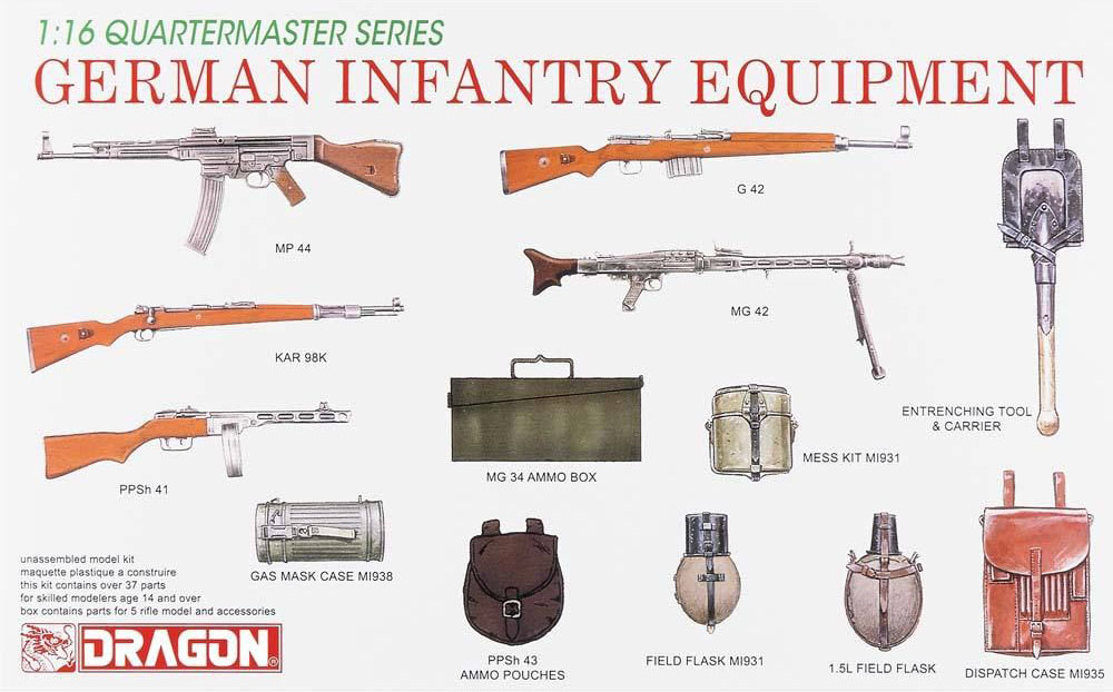 1/16 German Infantry Equipment - Click Image to Close