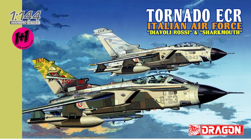 1/144 Tornado ECR, Italian AF "Diavoli Rossi" & "Sharkmouth" - Click Image to Close