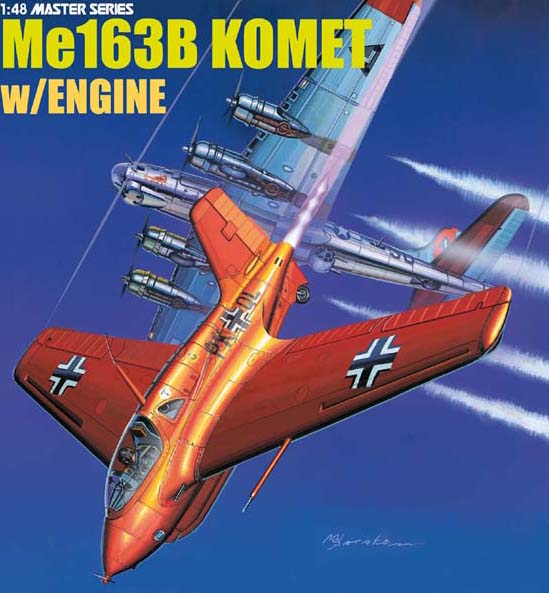 1/48 Me163B Komet w/ Detailed HWK 509A-2 Rocket Engine - Click Image to Close