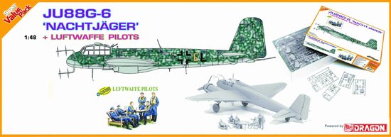 1/48 Junkers Ju88G-6 Nachtjager & Luftwaffe Pilots - Click Image to Close