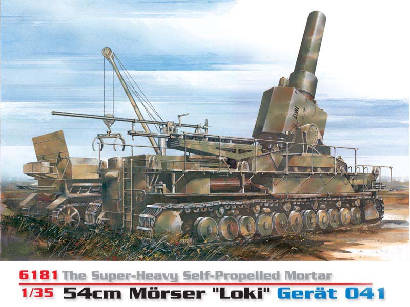 1/35 54cm Morser "Loki" Gerat 041, Super-Heavy SP Mortar - Click Image to Close