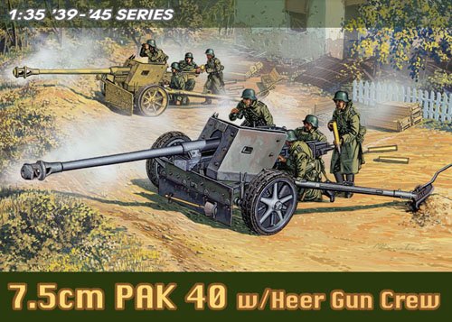 1/35 German 7.5cm Pak 40 w/ Heer Gun Crew - Click Image to Close