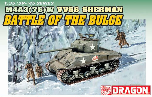 1/35 US Sherman M4A3 76(w), Battle of the Bulge - Click Image to Close