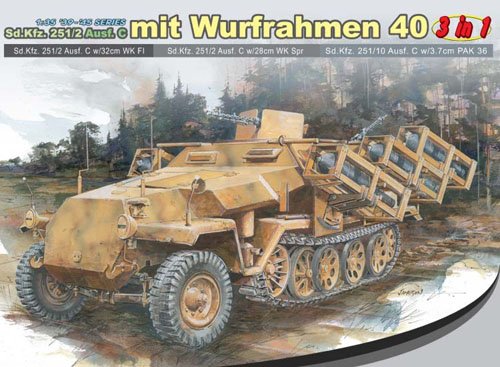 1/35 German Sd.Kfz.251/2 Ausf.C mit Wurfrahmen 40 - Click Image to Close