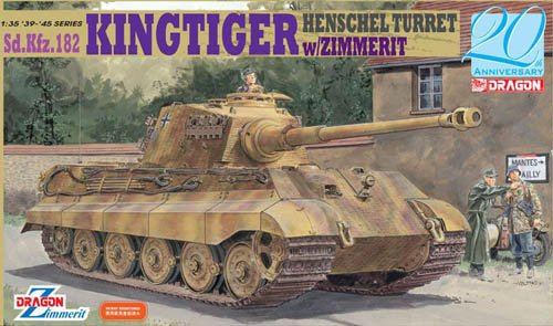 1/35 German King Tiger Henschel Turret w/ Zimmerit - Click Image to Close