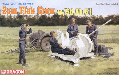 1/35 2cm Flak Crew with Sd.Ah.51 Trailer - Click Image to Close