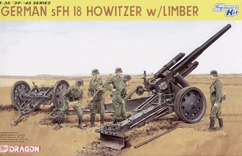 1/35 German sFH 18 Howitzer w/Limber - Click Image to Close