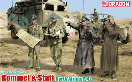 1/35 German Rommel & Staff, North Africa 1942 - Click Image to Close