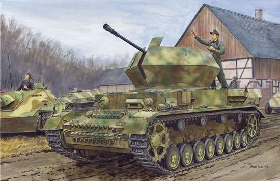 1/35 3.7cm Flak 43 Flakpanzer IV "Ostwind" w/Zimmerit - Click Image to Close