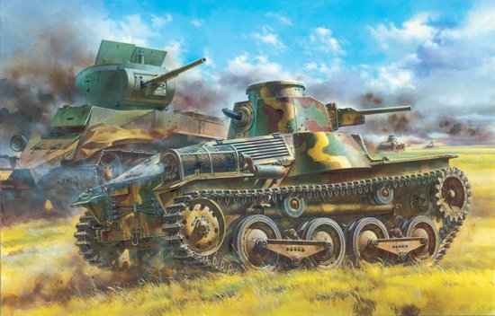 1/35 IJA Type 95 Light Tank "Ha-Go" Hokuman Version - Click Image to Close