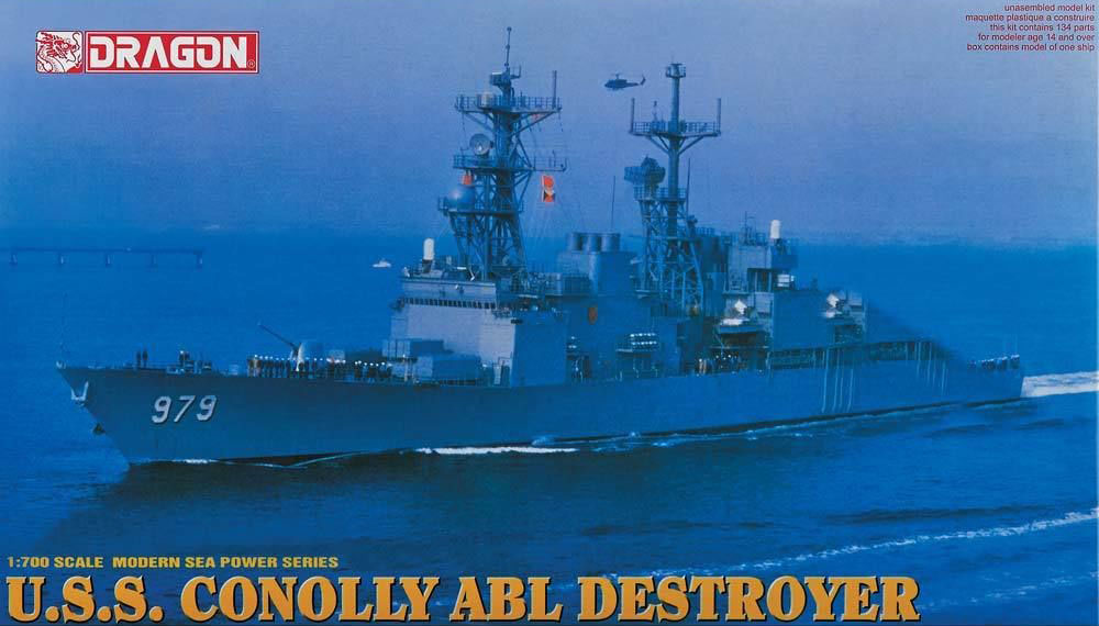 1/700 USS Conolly DD-979, Spruance Class Destroyer - Click Image to Close