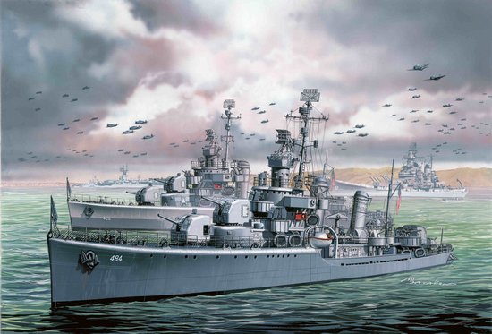 1/700 USS Destroyer DD-484 Buchanan & DD-486 Landsdowne 1945 - Click Image to Close